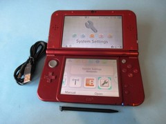 Nintendo New 3DS XL Red System w/Charger US Version FREE Ship!