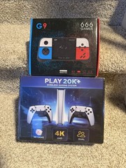 PLAY 20K+ Wireless Console, 2 Player, 3D Game, 4K UHD, AND G9 Handheld W/666