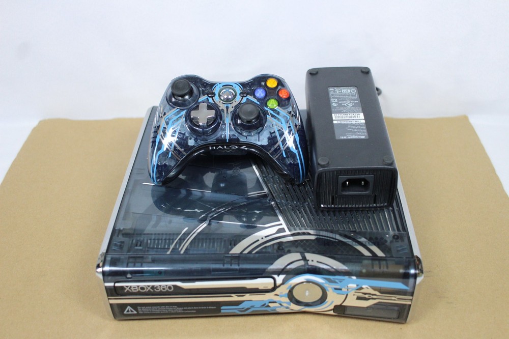 XBOX 360 HALO 4 LIMITED EDITION CONSOLE & CONTROLLER W/5 Games-TESTED & WORKING