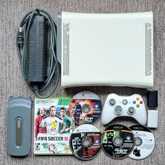✅ Microsoft Xbox 360 Elite 60GB White Bundle Console+ Controller, Games WORKS!🎮