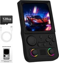 R36TMAX Retro Handheld Game Console, 4.0” 720X720 IPS Screen, 64GB Supports 180
