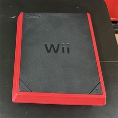 Nintendo Wii mini Console Red & Black Motion Control AV Out Wii Remote