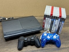 Sony PS3 Super Slim 250GB Console W/Controller Black – 10 Games – Cech-4201B
