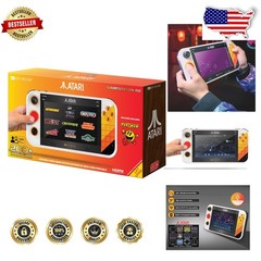 Atari Gamestation Go 7″ LCD, 200+ Built-in Games, Rechargeable, SmartGlow, Wi-Fi