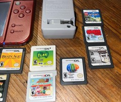 Nintendo New 3DS XL Red Console USA w/Charger + Stylus + Games ** READ ** Dead P