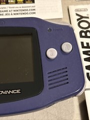 Nintendo Game Boy Advance Handheld System – Indigo – W/Wall Plug