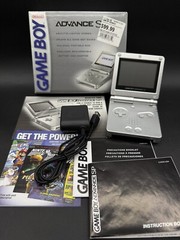 Nintendo Game Boy Advance SP Silver AGS-001 CIB GBA Complete NM MINTY ALL ORG