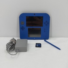 Nintendo 2DS Electric Blue Handheld Console FTR-001 Bundle 4GB SD Card & Stylus