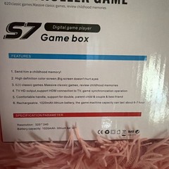 ⭐️S7Game Box⭐️Controller Game 620Classic Games TvHd Output Rechargeable Lithium