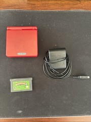 Red Gameboy Advance Sp W/Warioland 4 (READ DESCRIPTION)