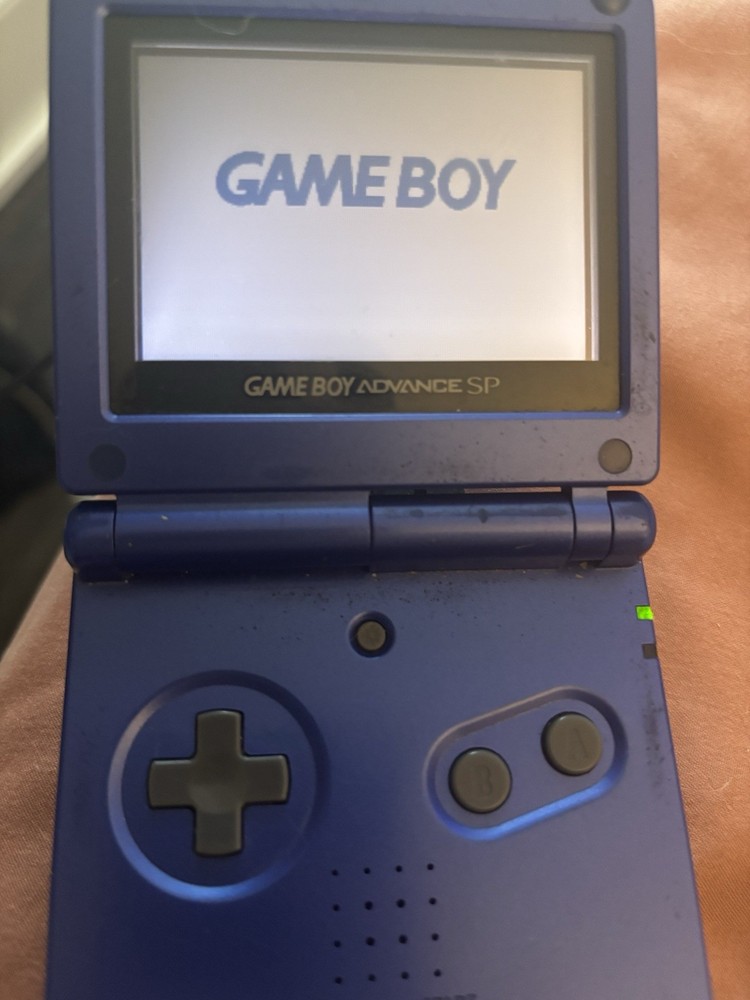 Nintendo Game Boy Advance SP AGS-001 Blue Handheld Console, Backlit Screen