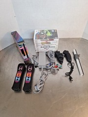 Wrapped Nintendo Wii RVL-001 Console Bundle with 2 Remotes & 10 Games Tested!