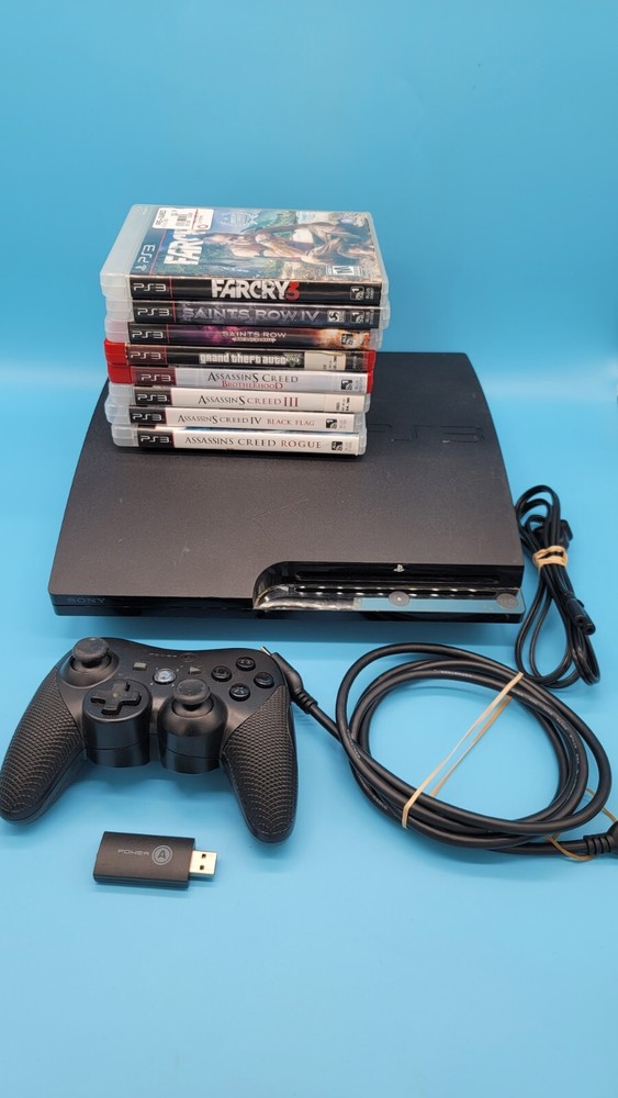 PlayStation 3 150GB Console 8 GAME MEGA BUNDLE TESTED With Controller