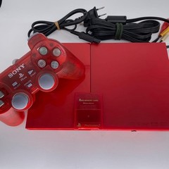 SONY PlayStation 2 Cinnabar Red SCPH-90000CR Limited Edition PS2 Used Japan