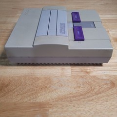 Super Nintendo Entertainment System SNES Console No Power Cable – Tested