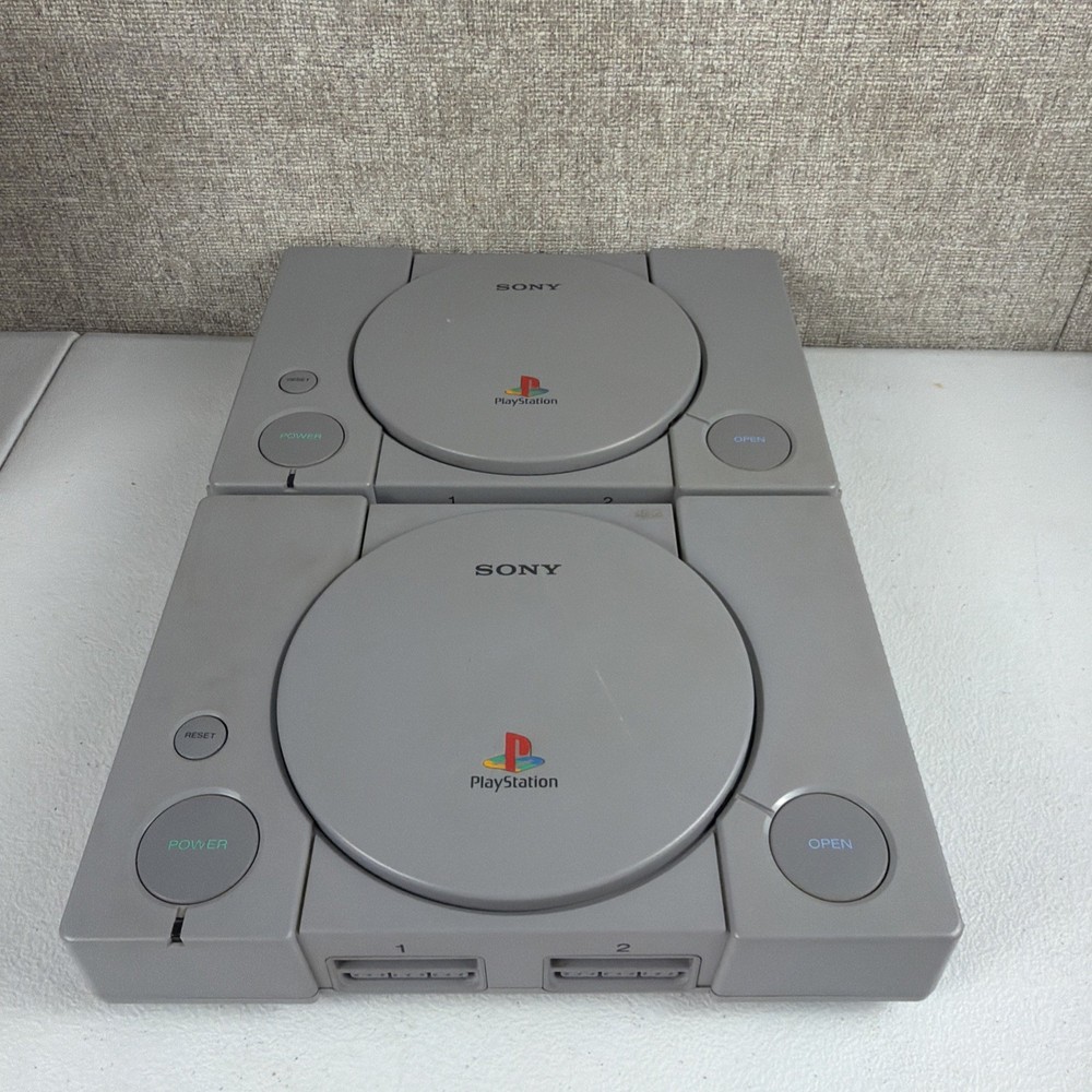PlayStation PS1 Console Only Lot Of 2 For Parts SCPH-9001 & SCPH-7001 PARTS READ