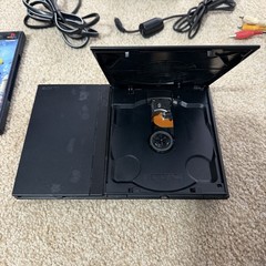 Sony PlayStation 2 Slim w/ Controllers, Games, and Cables [TESTED/WORKS]