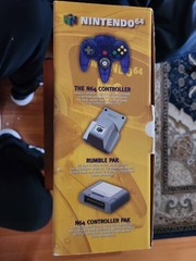 Grape Purple Yellow Strip Funtastic Nintendo 64 Boxed Console