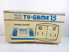 Not Working Nintendo Color TV GAME 15 Console Model CTG-15V with Box, Manual RF