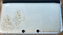 Nintendo 3DS XL Year of Luigi Black/Silver 32GB SD + Stylus + Mario 64 DS w/case