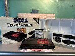 1988 Sega Master System Console In The Box With Game Clean Inv-1213