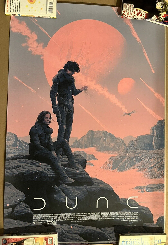 IN-HAND DUNE Variant Movie Poster Mondo Rory Kurtz Art screen print Villeneuve