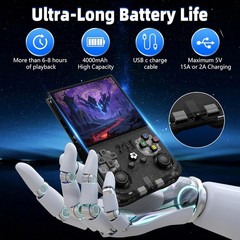 R36MAX Open Source Handheld 4.0 IPS Black 64GB