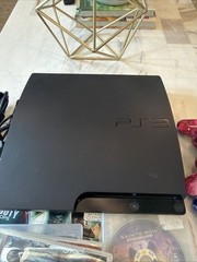 Sony Playstation 3 PS3 Slim CECH-3001A Console 6 Games 2 Controllers GTA COD