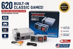 Mini 620 Classic Games Mini Retro TV Game Console Dual Controllers Plug & Play