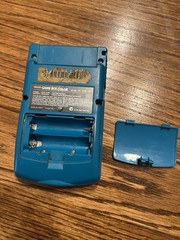 Nintendo Game Boy Color GBC Handheld Game Console – Teal Blue Mario Wario Lot