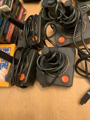 Vintage Atari CX-2600A Video Game Console Joystick Paddles-Original Box-Games 19