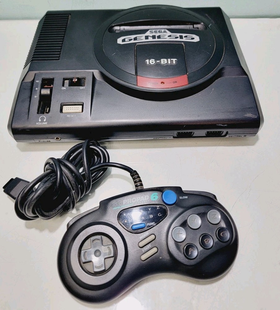 OEM Sega Genesis Console Control Only Model 1601 — Tested/Working — No Cords