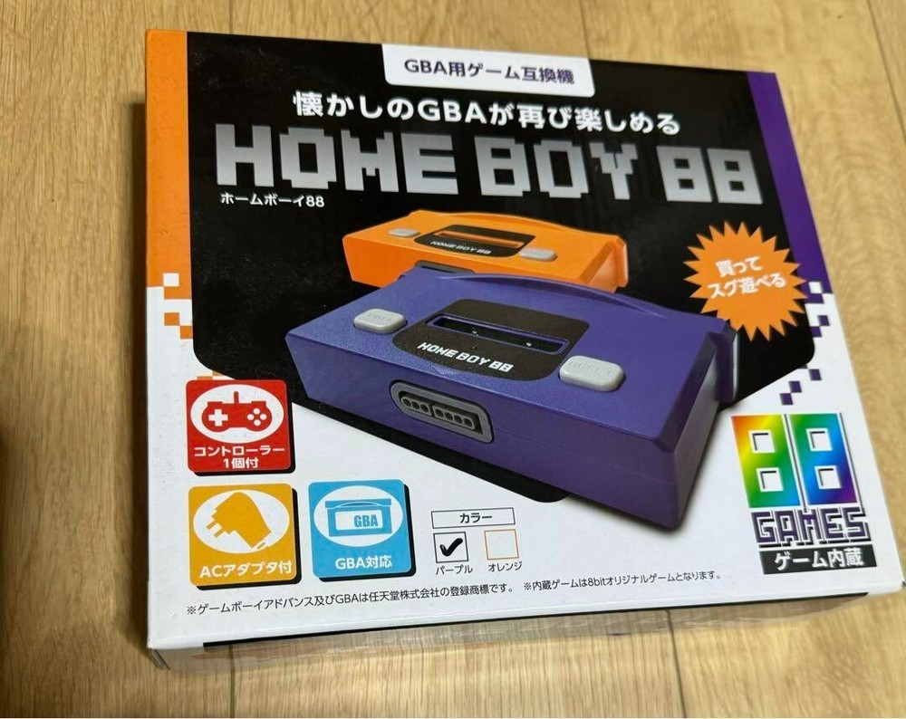 HOME BOY 88 GBA Orange Compatible machine Gamboy Advance TV Console Japan New