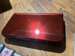 Nintendo New 3DS XL Red Console USA w/Charger + Stylus + Games ** READ ** Dead P