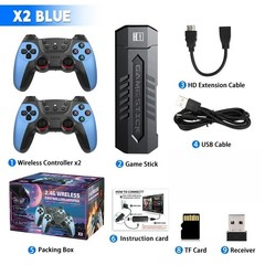 71000+ Retro Games 256GB Video Game Console TV Stick 4K HDMI Wireless Controller