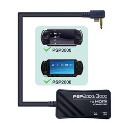 WNNZVCC PSP2000/PSP3000 to HDMI Converter, HDMI Cable for PSP2000/PSP3000 Han…