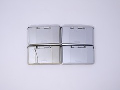 Nintendo DS Original NTR-001 Console Silver Lot of 4 Broken Hinge For Parts