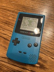 Nintendo Game Boy Color GBC Handheld Game Console – Teal Blue Mario Wario Lot