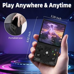 R36 Max Retro Handheld Game Console, with 64G Built-in 18000+ Games,