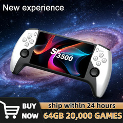 New SF3500 Retro Handheld Video Game Console Linux System 5.0 Inch 854*480 IPS S