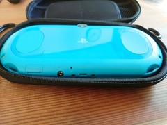 PlayStation Vita Wi-Fi Model PCH-2000 ZA23 Aqua Blue Console + USB ,Pouch Set