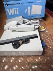 Nintendo Wii WHITE Video Game Console System Bundle Online RVL-001 GameCube Port