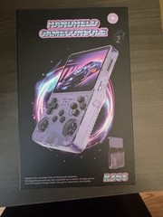 R36S Handheld Game Console, Dual 3D Joystick, Wi-Fi, Bluetooth, TRANS RED RETRO