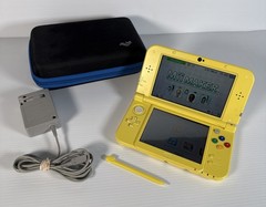 Pikachu Edition Yellow New Nintendo 3DS XL Console US Model Tested *READ*