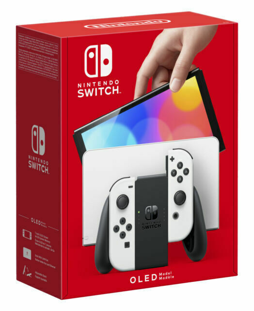 Nintendo Switch OLED Model HEG-001 Handheld Console – 64GB – White