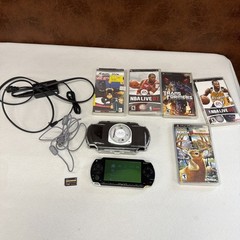 Sony PSP 1001 Console Bundle *FULLY TESTED 6 Games 1gb Card Case Charger