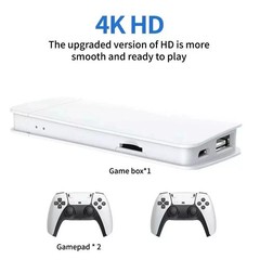 4K 64G HDMI TV Video Game Stick M15 Gaming Console Gamepad 2 Wireless Controller