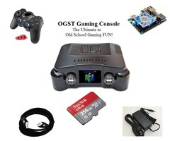 Odroid XU4 OGST Gaming Console with 400GB SD card, 2 Wireless Controllers