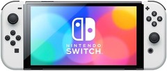 Nintendo Switch OLED Model 64GB black Console with matted White Joy Cons