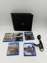 Sony PlayStation 4 PS4 Pro 1TB Console Bundle 5 Games Tested Working
